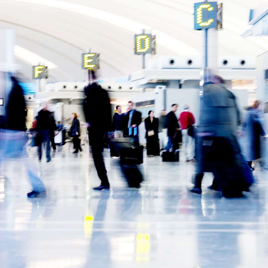 Busy airport